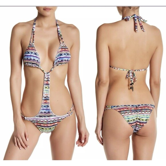 NWT $180 Ale By Alessandra Beach Blanket Monokini Swimsuit [ SZ Large ] #3128 - Picture 12 of 16